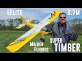 Eflite  super timber  17m  3x maiden flights