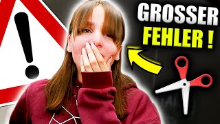 Ich Schneide Mir Selbst Die Haare Pony Falsch Geschnitten - Celina