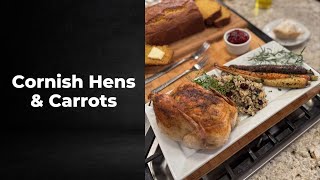 Cornish Hens Recipe with Tender Roasted Carrots
Oven-roasted Cornish hens with tender carrots, delivering a simple, savory, and comforting meal with golden skin and sweet, soft vegetables.
Subscribe NOW to Tim Farmers Country Kitchen:
http://bit.ly/1haLDn8
Watch Tim Farmers Country Kitchen on KET Saturday 7 PM
Get more Tim Farmers Country Kitchen:
Follow: http://Twitter.com/TimFarmerKY
Like: https://www.facebook.com/TimFarmersCountryKitchen
Pin: http://www.pinterest.com/timfarmerky/
Website: http://www.TimFarmersCountryKitchen.com Cornish Hens Recipe with Tender Roasted Carrots