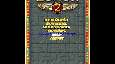 Luxor 2 Java Music: Main menu