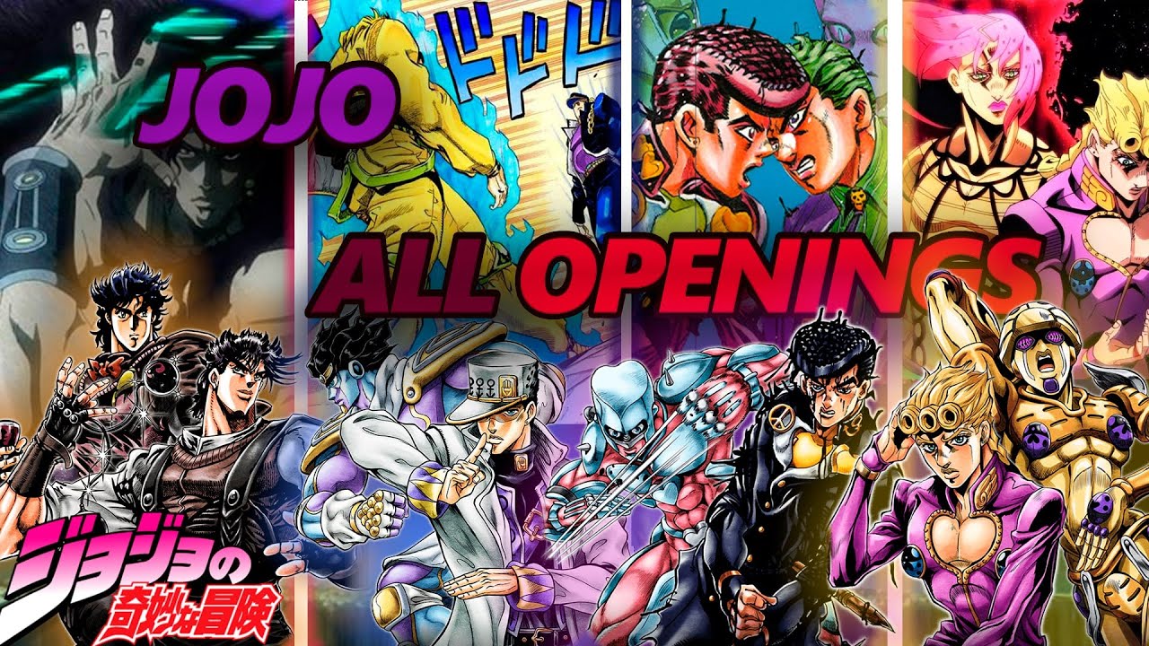 JoJo's Bizarre Adventure😎 |  All Openings  | 1-10 HD