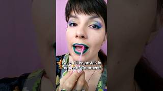 Pastel makeup for spring, but keep it alternative! 🌱
