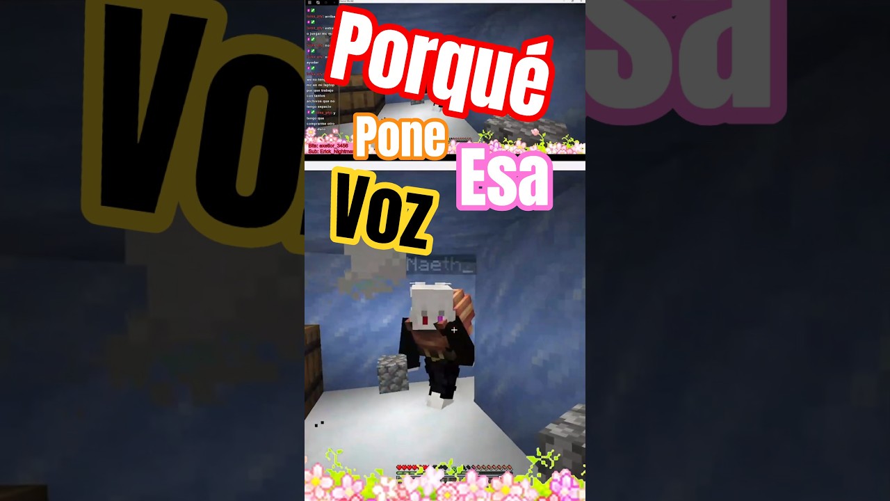 ⁣porque pone esa voz sexy en medio de un momento crítico?  #minecraft #funny #malevoice