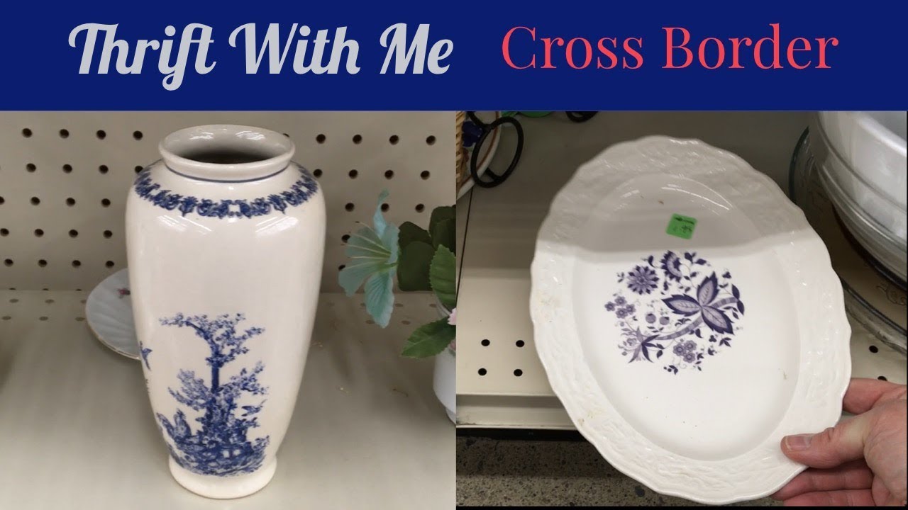 Thrift With Me ~ Sally Ann  | Cross Border Thrifting ~ Amherst, New York ~ Blue And White