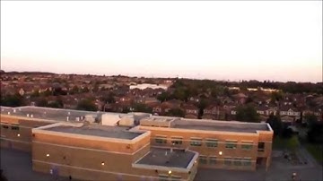 Parrot AR Drone 2 0 High Altitude Flight Behind School