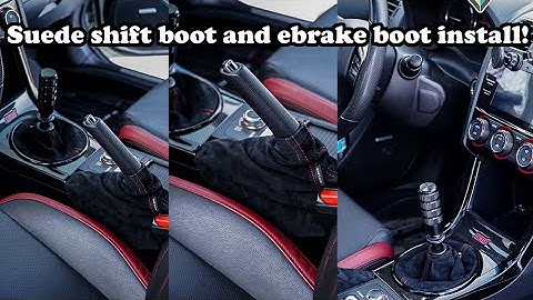 Nift shift boot and ebrake boot install video