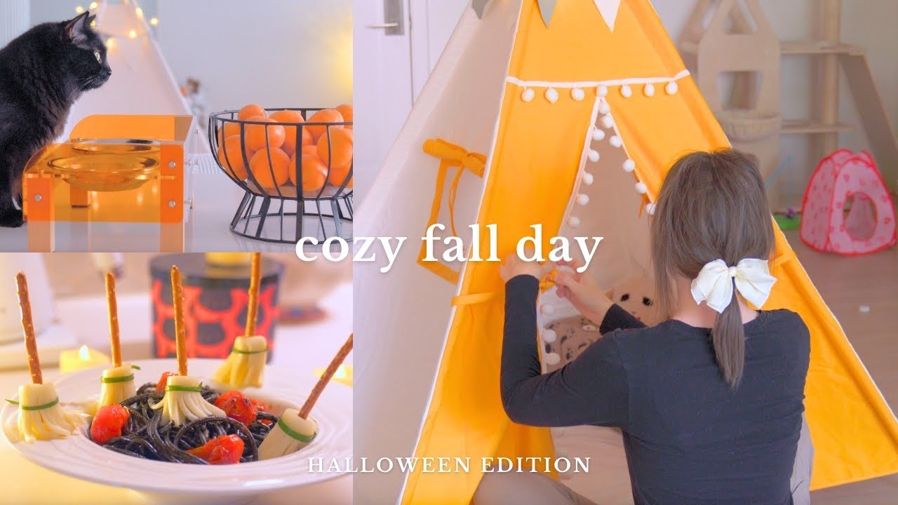 Cozy Daily Life in Autumn🍂🐈‍⬛ Calm Day, Halloween Food & Decors👻 Cozy