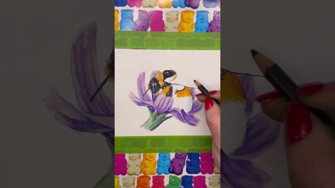 🐝 Spring Time Bee Drawing 
