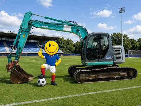 Pelle sur chenilles Kobelco SK135