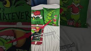 Grinch 18x18-in Pillow Covers – Perfect Holiday Decor! #grinchpillowcovers