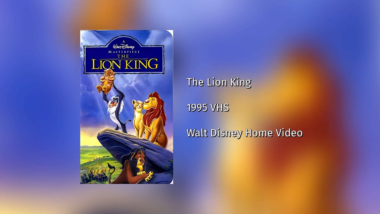 Opening to the lion king 1995 vhs