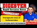 Therapeutic Uses of Sulfonamides-Pharmacology | Rapid revision notes #mixing #engineering #digester