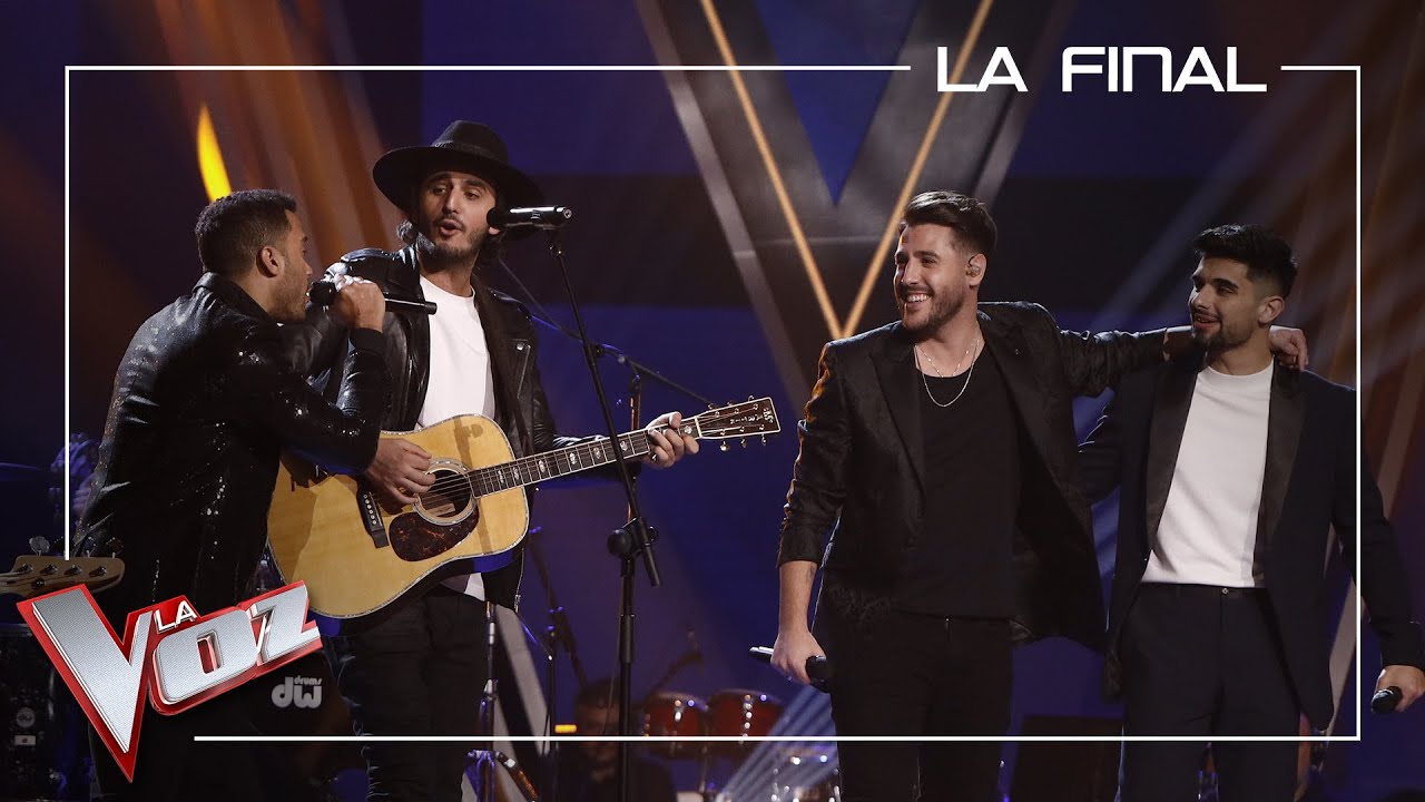 Antonio José, Morat, Julio y Carlos Ángel cantan 'Lo que hará mi boca' | La Final | La Voz 2021