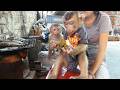 Hungry Baby Monkey Runs Fast For Delicious Palm Cake | Cute Animal Story