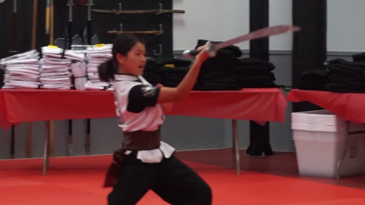 Brown sash sword form White Dragon Martial Arts