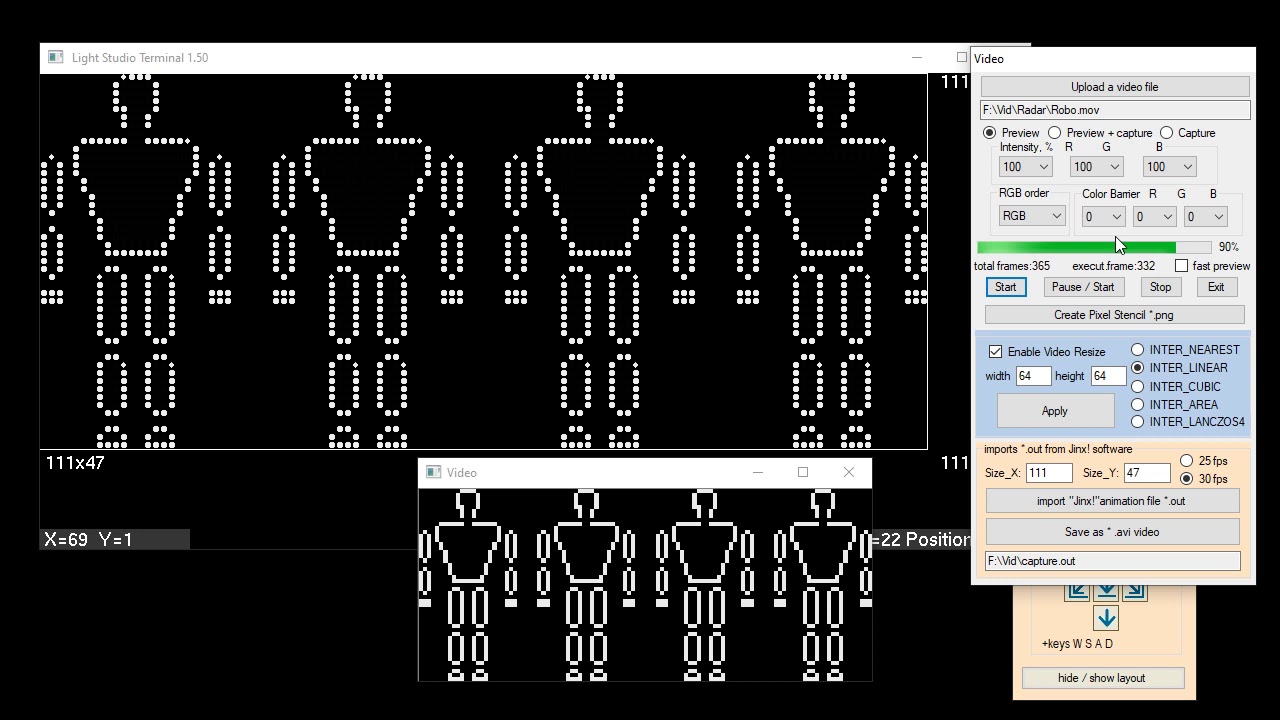 Led suit animation - Light Studio Terminal 1.50