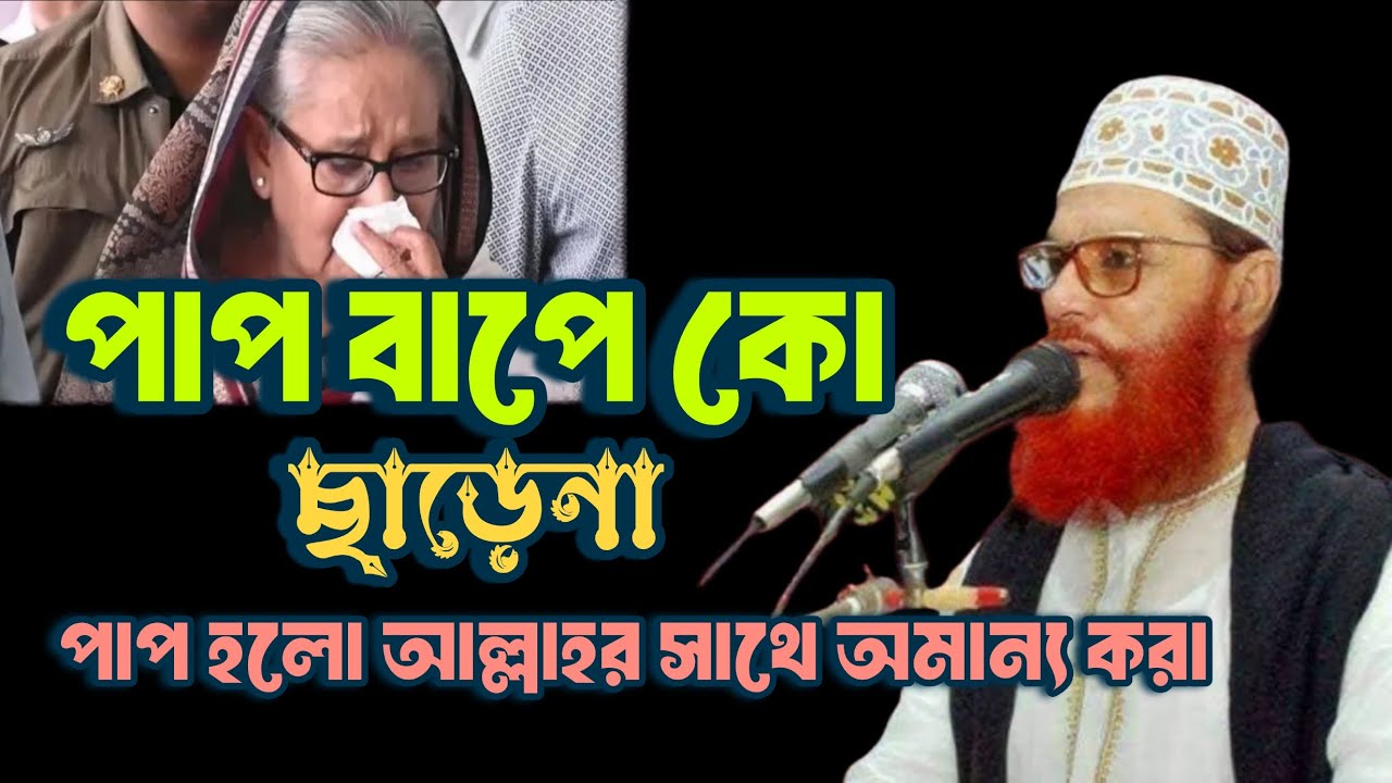 পাপ বাপে কো ছাড়েনা। পাপ হলো আল্লাহর সাথে অমান্য করা। 🌺 Bangla waz। Allama Delwar Hossain Saidi