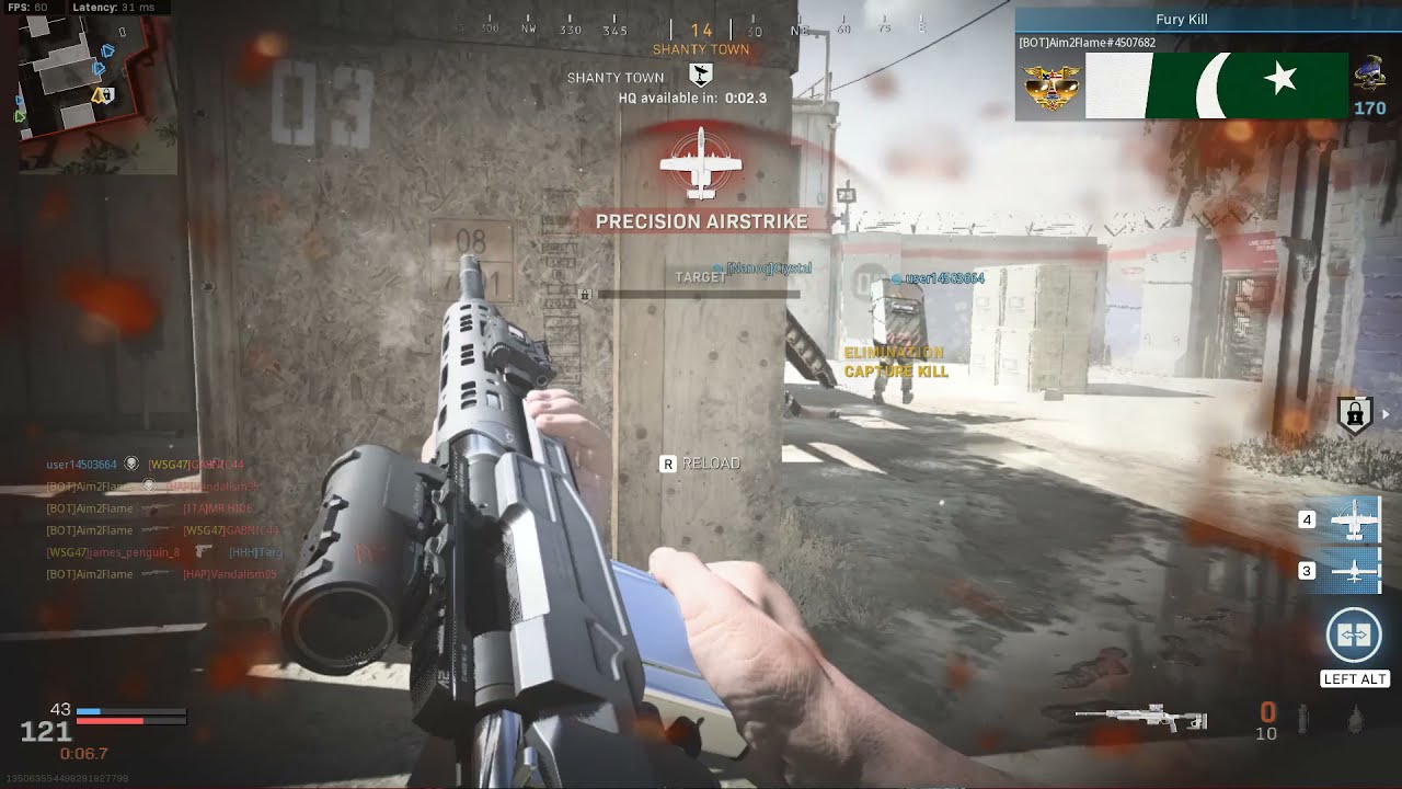 Trying to unlock the T-Pose reticle but I got a split quad feed instead