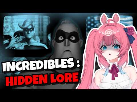 DARKEST PIXAR LORE?! | The Hidden Lore of The Incredibles Cartoonshi Vtuber React
