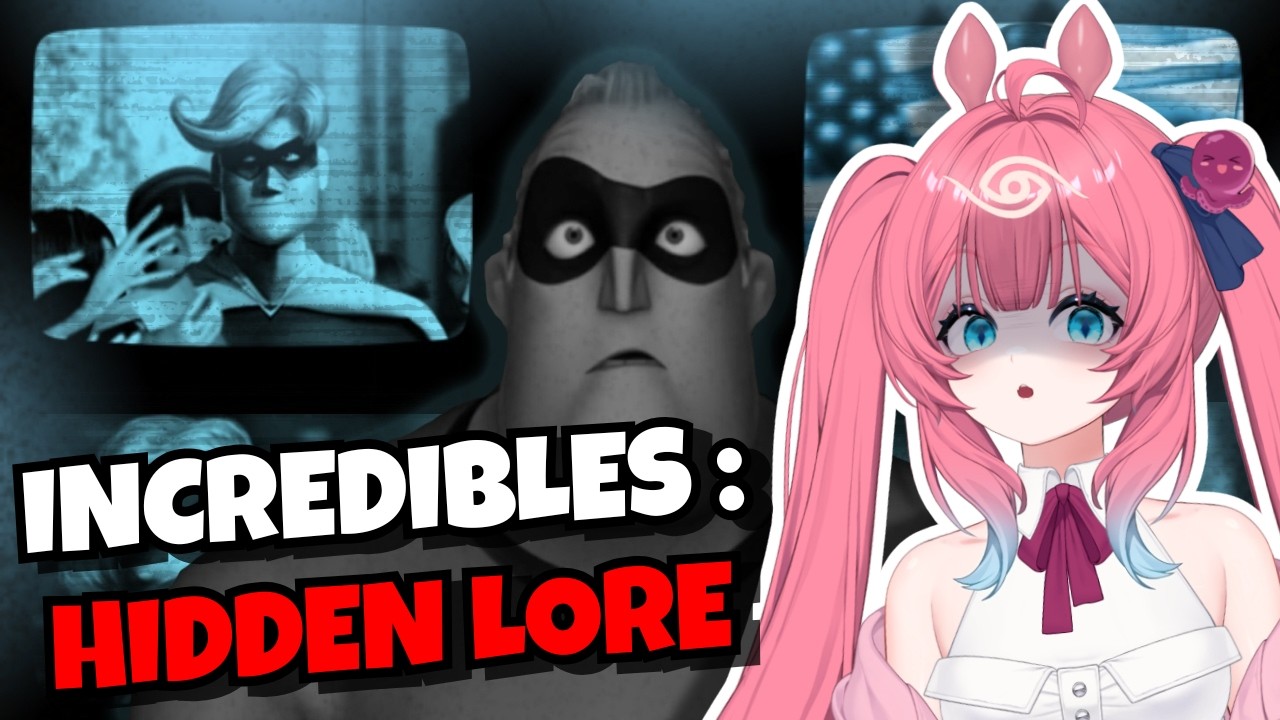DARKEST PIXAR LORE?! | The Hidden Lore of The Incredibles Cartoonshi Vtuber React