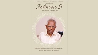 Funeral service of Mr. Johnson