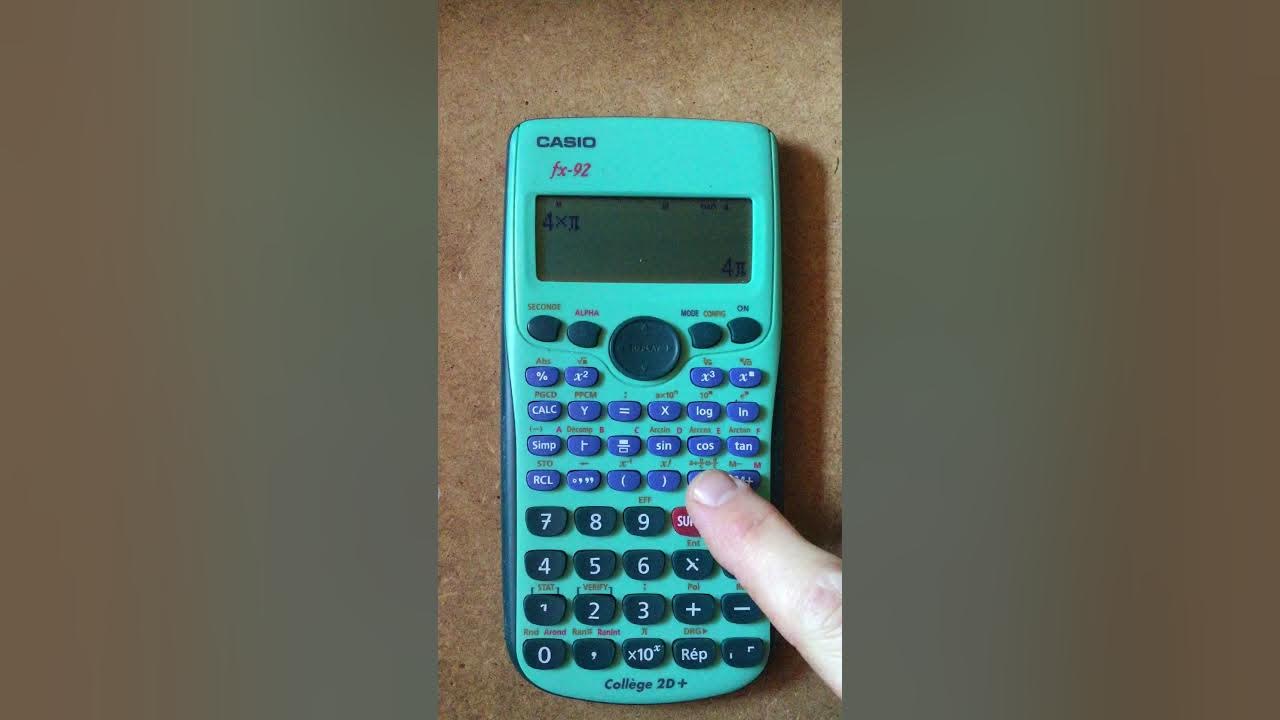 Comment Faire Pi Sur Une Calculatrice Casio 6ème: utiliser Pi sur la calculatrice - YouTube