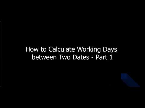 How to calculate Working Days between two dates - Part1