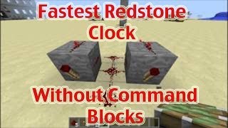 Fastest Redstone Clock Without Command Blocks in Minecraft