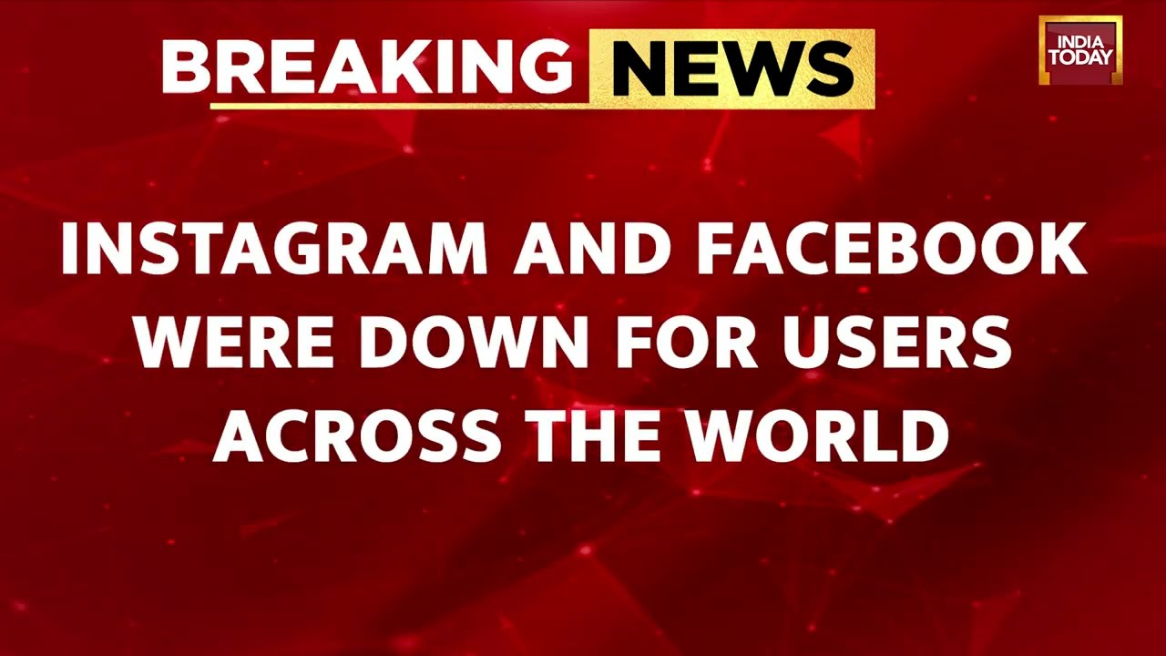 ⁣Instagram, Facebook Down For Thousands Globally | India Today News