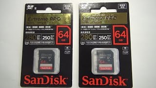 【日本製】　【made in Japan】　【メイドインジャパン】　【サンディスク エクストリーム プロSDXC™ UHS-Ⅱ カード】　【型番： SDSDXPB-064G-J35】