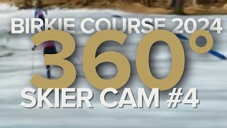 360° SkierCAM4 - 50th American Birkie Course 2024 -Wave 8 Start, FULL RACE