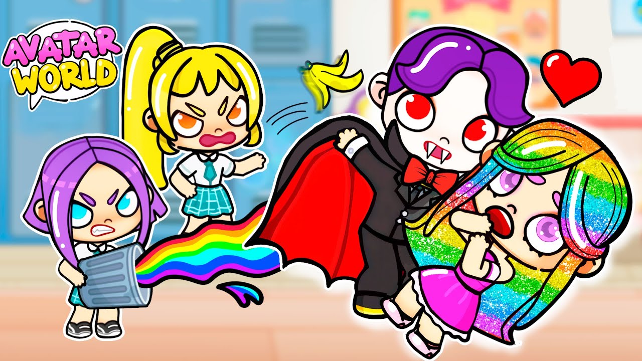 MY BOYFRIEND IS VAMPIRE | RICH SCHOOL IN AVATAR WORLD | Toca Life World