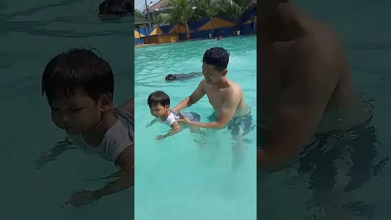 Cara berenang anak umur 1,5 tahun - YouTube