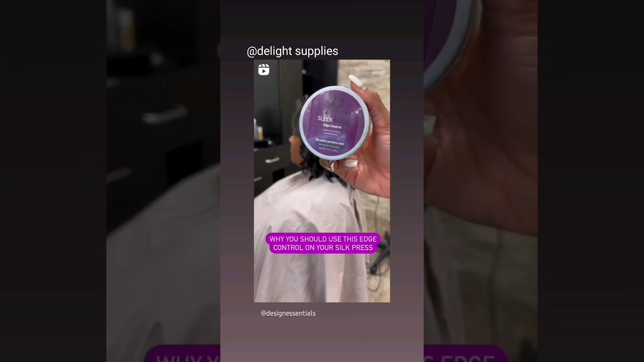 Design Essential Sleek Edge control. For Natural and Relaxed Hair.