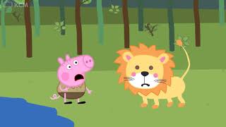 Peppa Pig George Can Help A Lion Family Kids Cartoon