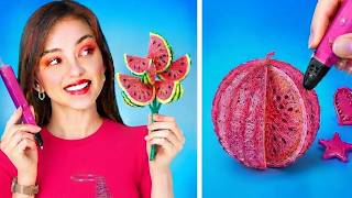SMART SCHOOL SUPPLIES || 12 Genius 3D Pen Hacks You Need to Try! 🎨✨ by 123 GO SCHOOL