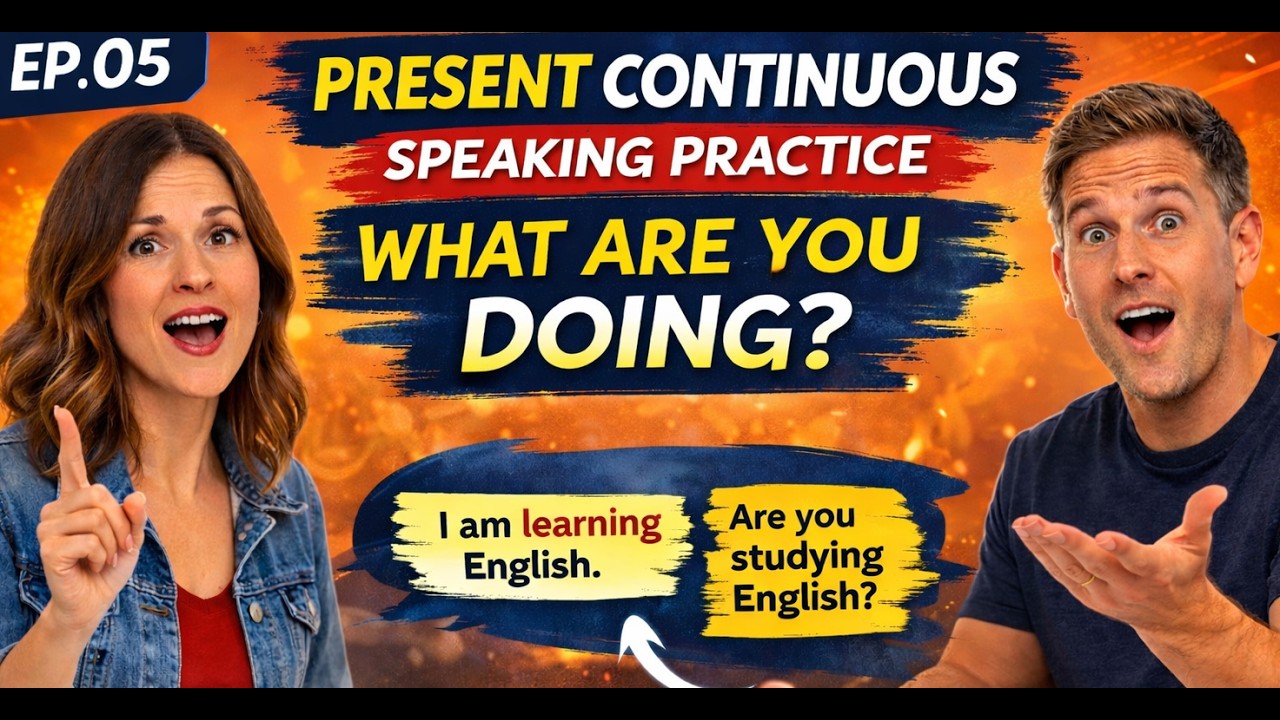 Present Continuous Speaking Practice | English Speaking Lesson ...