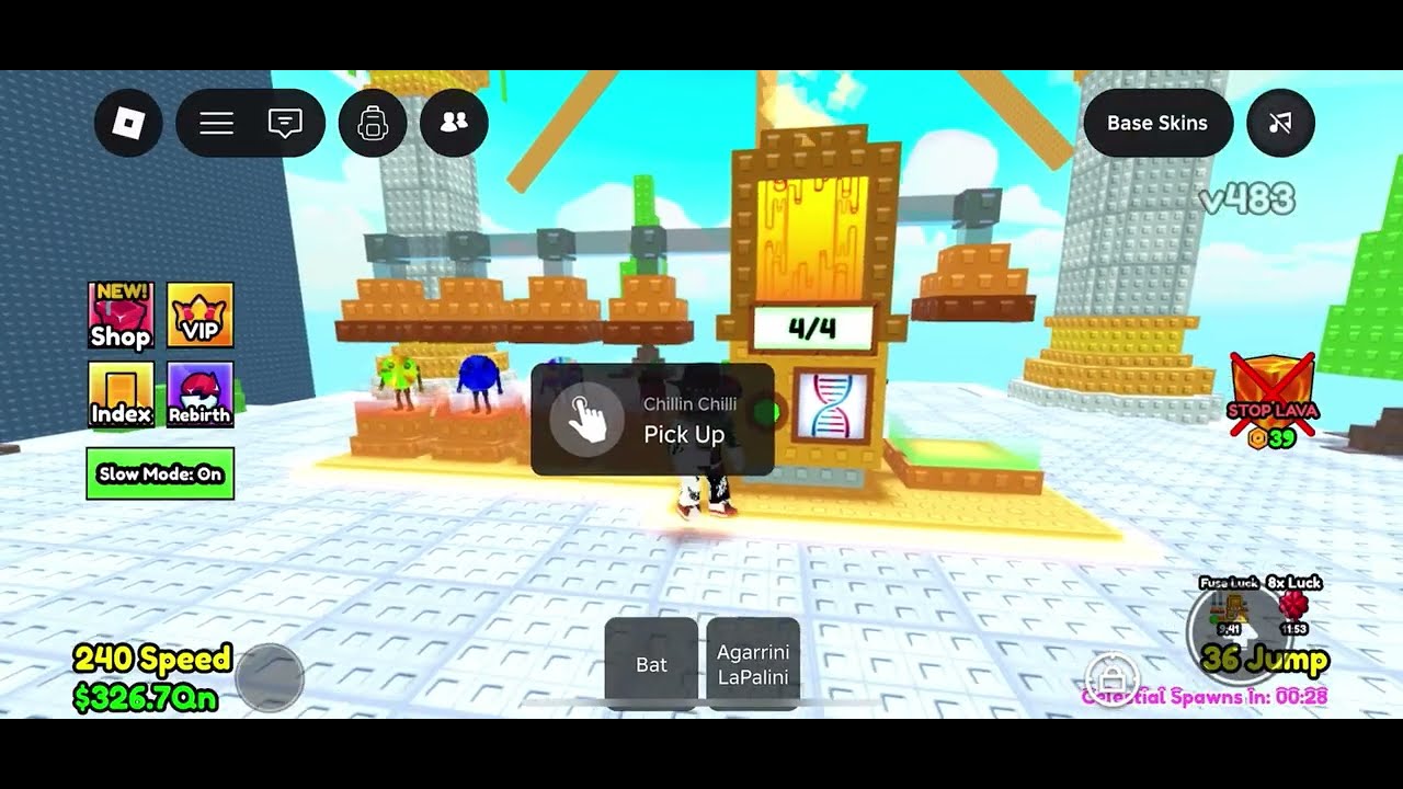 I fuse My entire Base in survive  Lava For Brainrots [New Ubdate]