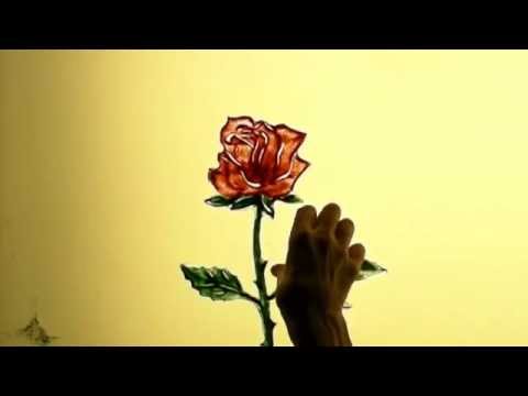 Sand animation Wish you a happy birthday Песочная анимация Поздравительная открытка с Днем рождения