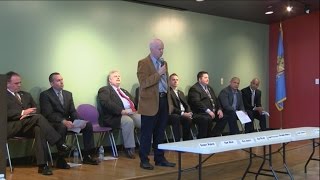 Candidates answer questions at Sheriff's Forum