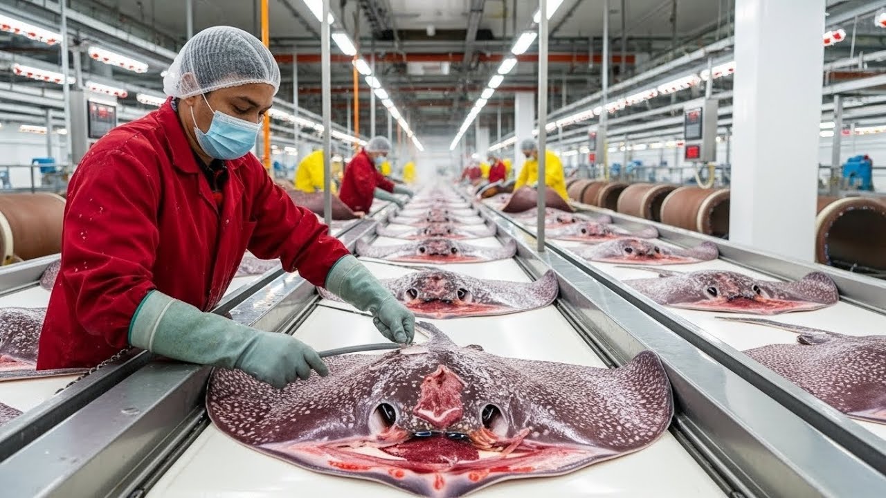 Inside the Stingray Skin Factory: How Exotic Hides Become Luxury Bags | Full Process NEXTFLOWPROCESS