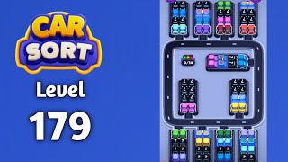 Car Sort color puzzle level 179 walkthrough solution gameplay 