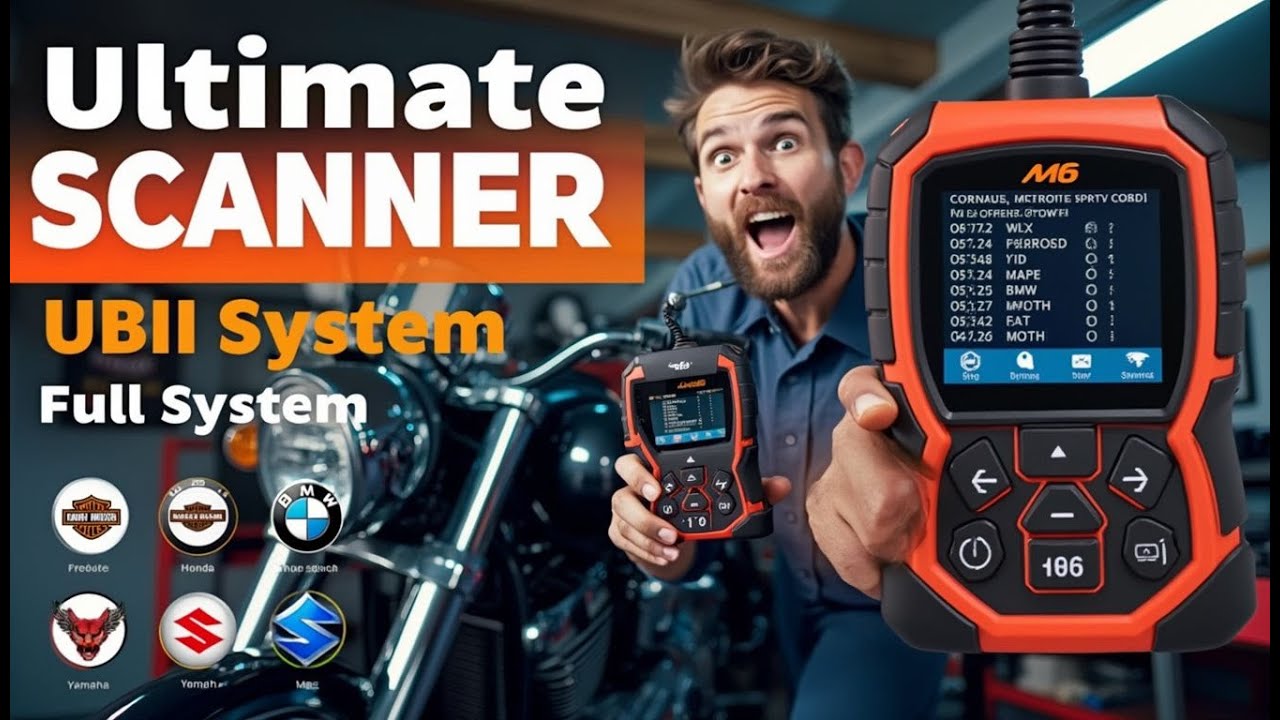 M6 Motorcycle Diagnostic Tool Review: 104 Functions & Universal ...