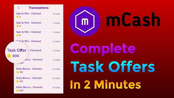 How To Complete Task Offers In mCash App | And Unlimited Coins 🪙 Trick | Payment Proof💸 | mCash  App