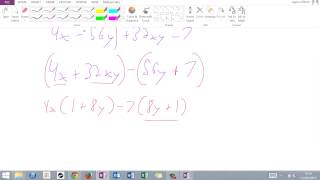 Alg2-H - 4.5 Notes - Factor by Grouping (2 and 2)