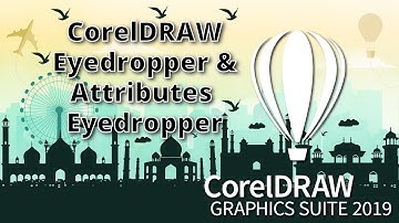 How to use Color Eyedropper & Attribute Eyedropper tool in CorelDRAW Tutorial