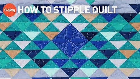 How to Stipple Quilt | Easy Quilting Tutorial with Angela Walters