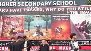 Hussaini flag at magam srinagar