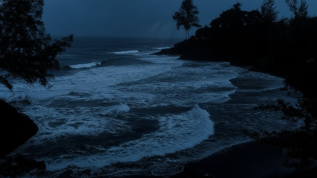 Deep Sleep Ocean Waves 🌊 Low Pitch White Noise to Fall Asleep Fast
