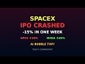 SpaceX's IPO Just CRASHED — Is This The AI Bubble Top? (SPCX, NVDA)